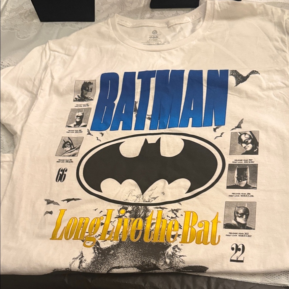 Batman Logo Tee in White